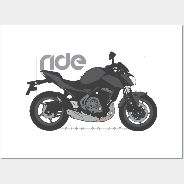 Ride z650 black Wall Art by NighOnJoy